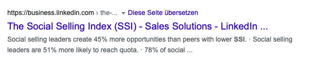 Social Selling Index Google Suche